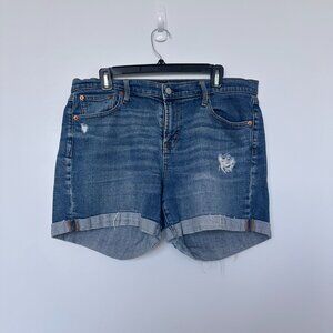 Gap Distressed Denim Shorts, Size 32